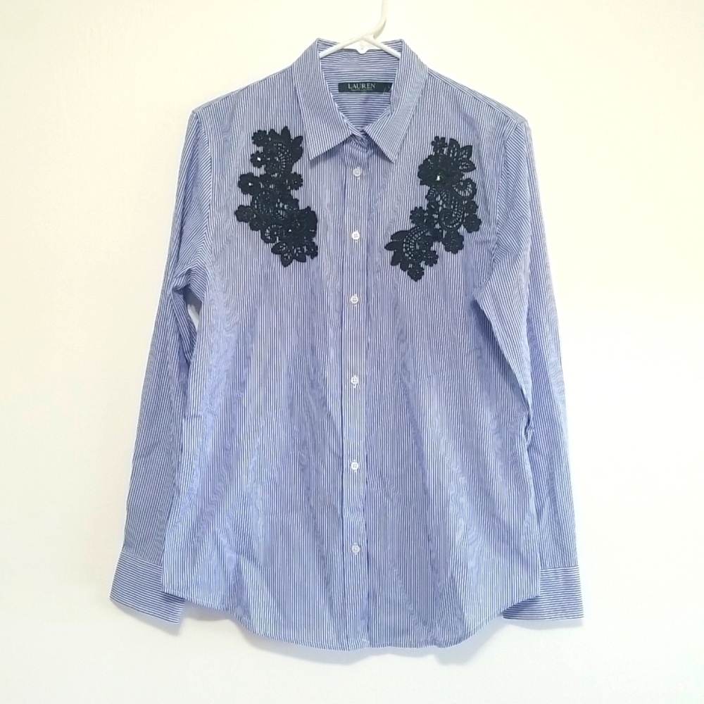 LAUREN ralph lauren button down shirt​​​​​​